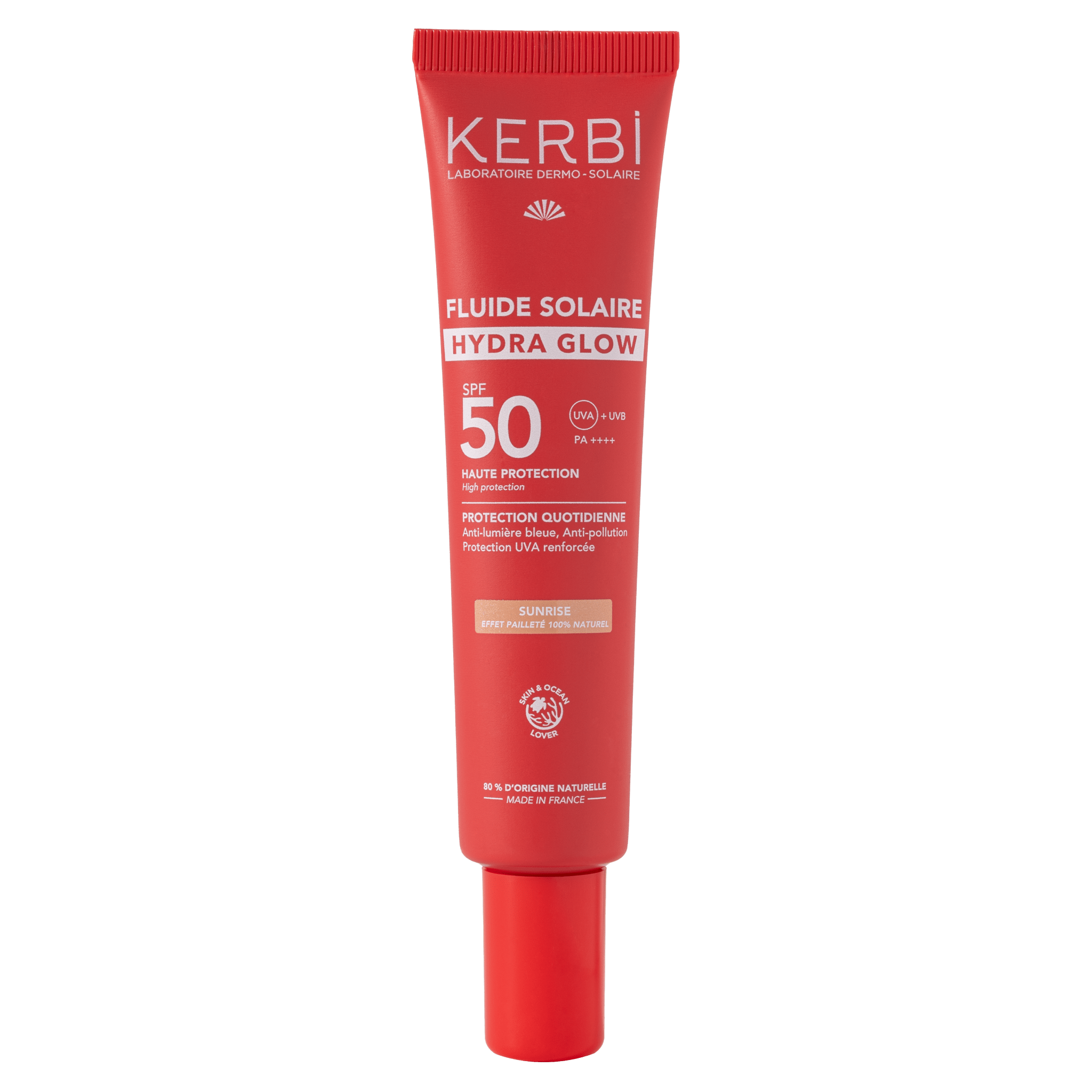 KERBI - Fluide Solaire Visage Hydra Glow SPF 50 - Endro Cosmetiques