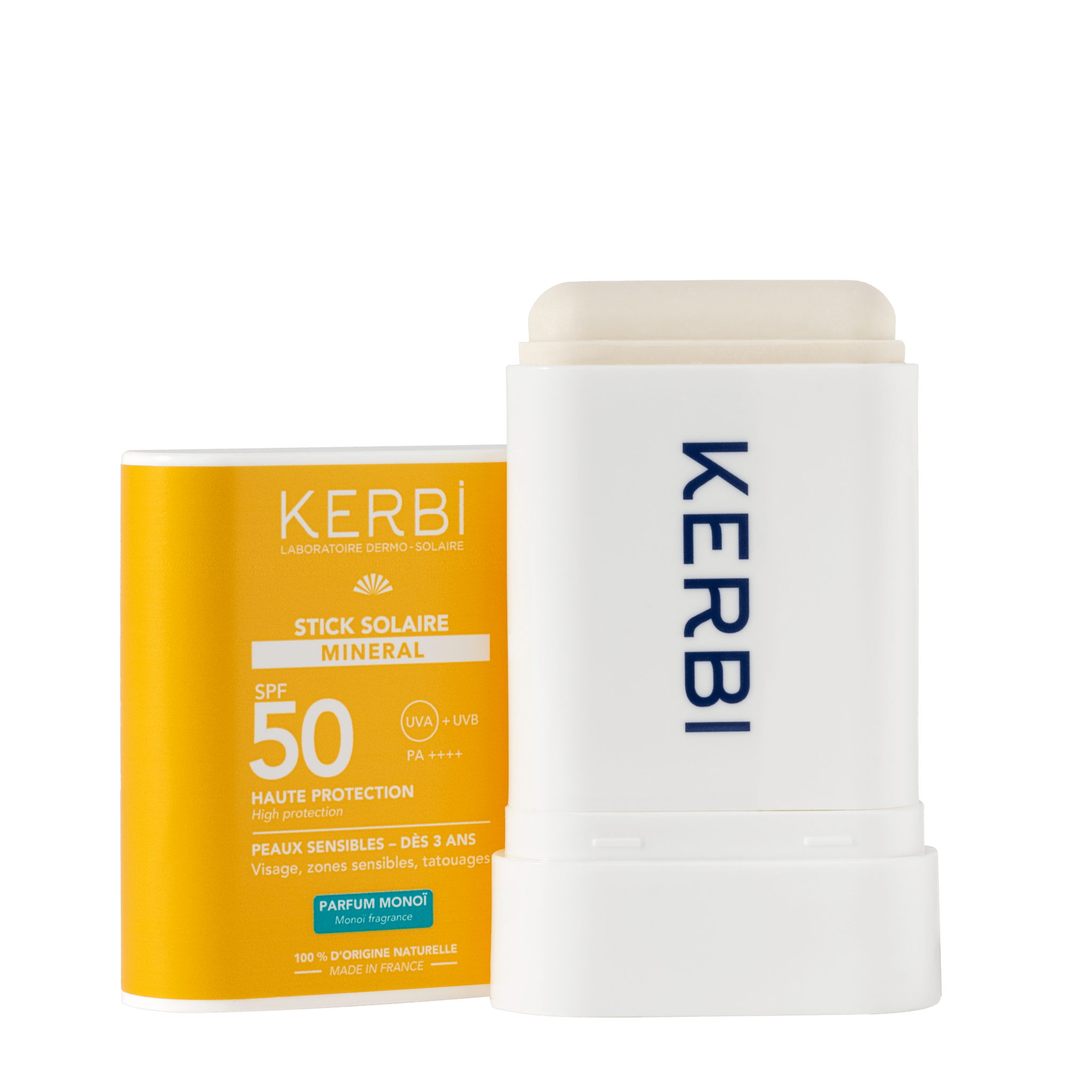 KERBI - Stick Solaire Mineral SPF 50 - Endro Cosmetiques