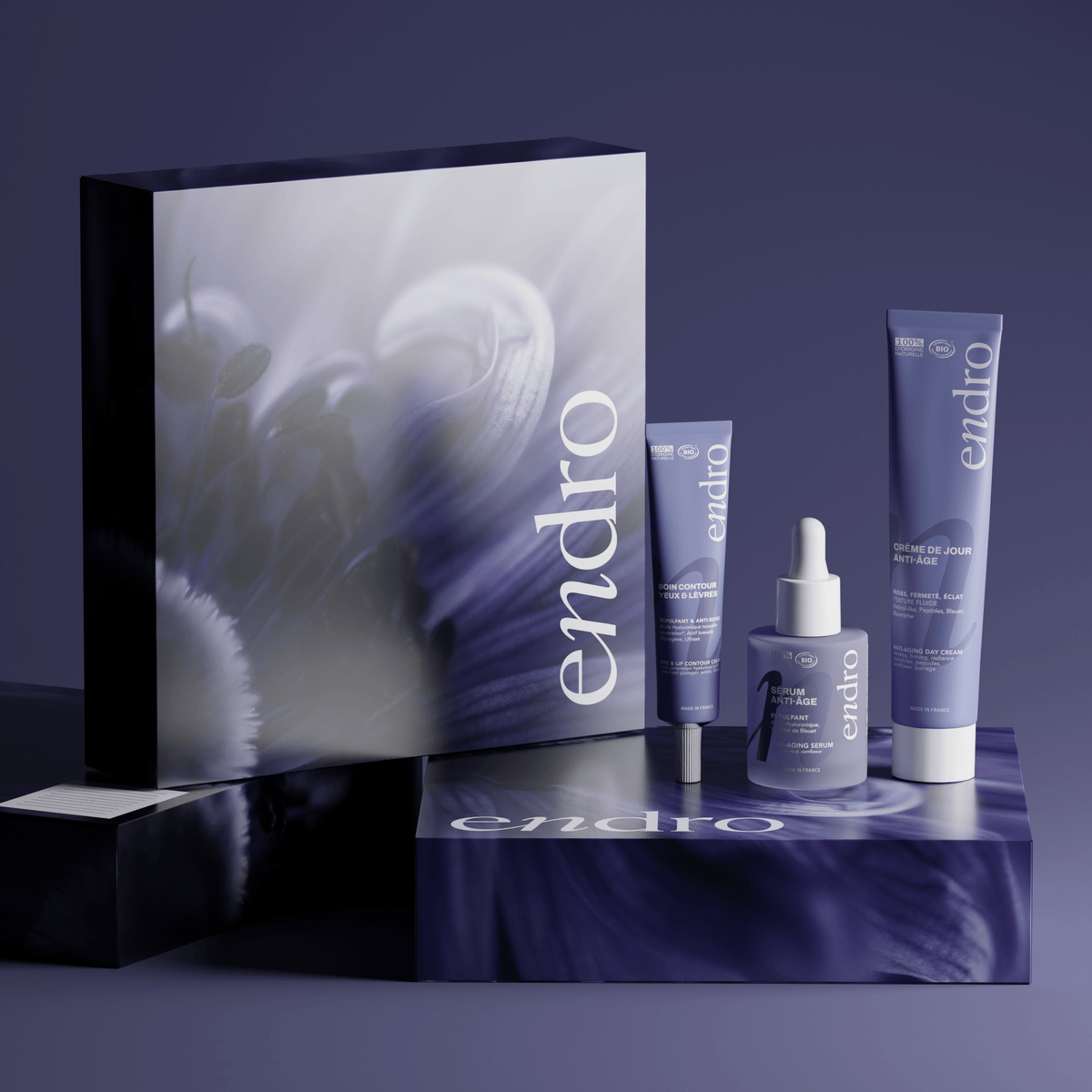 Coffret Floraison Anti-Âge - Routine Visage Anti-Âge & Peinture Numérotée - Endro Cosmetiques