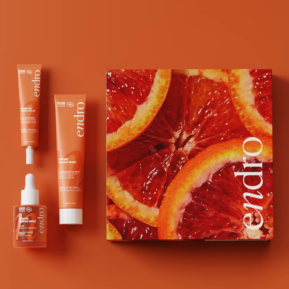 Coffret Zeste d'Éclat - Routine Visage Bonne Mine & Peinture Numérotée - Endro Cosmetiques